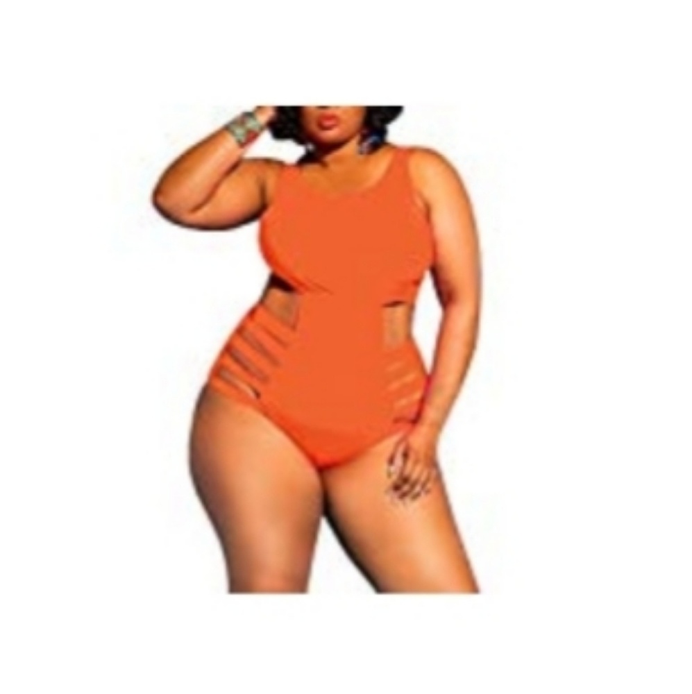 Women's Sexy Orange Swimsuit 2XL